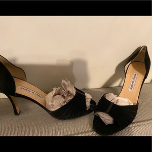 Manila Blahnik black heels size 10